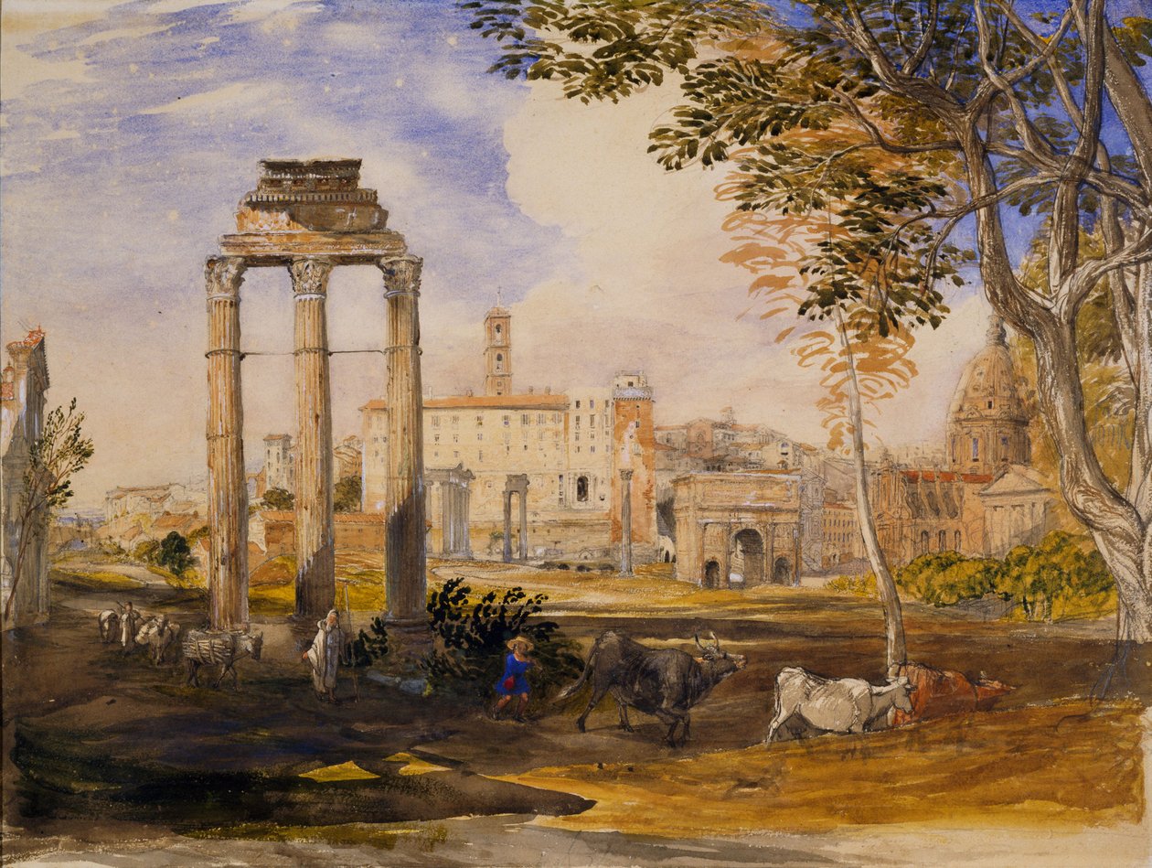 Forumet, Rom, 1837 av Samuel Palmer