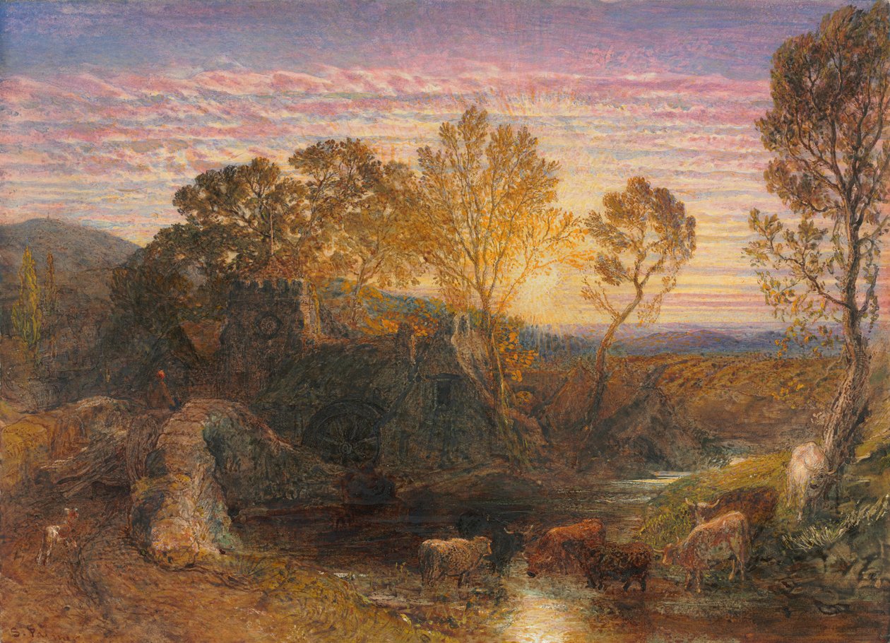 Den gyllene timmen, 1865. av Samuel Palmer