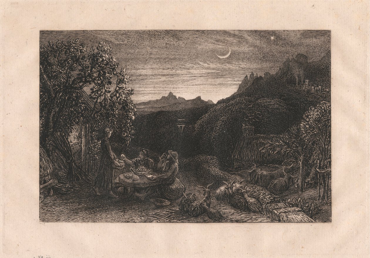 The Homeward Star av Samuel Palmer