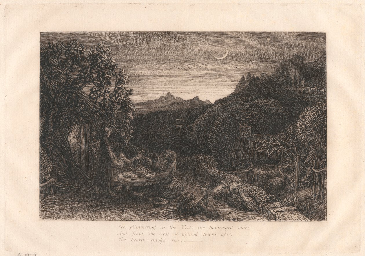 The Homeward Star av Samuel Palmer