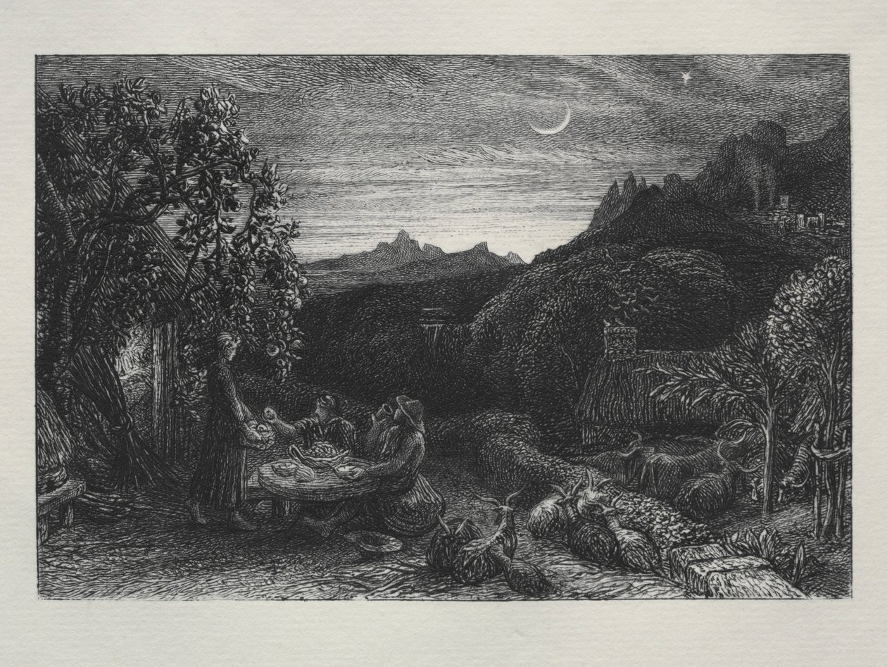 The Homeward Star, 1883. av Samuel Palmer