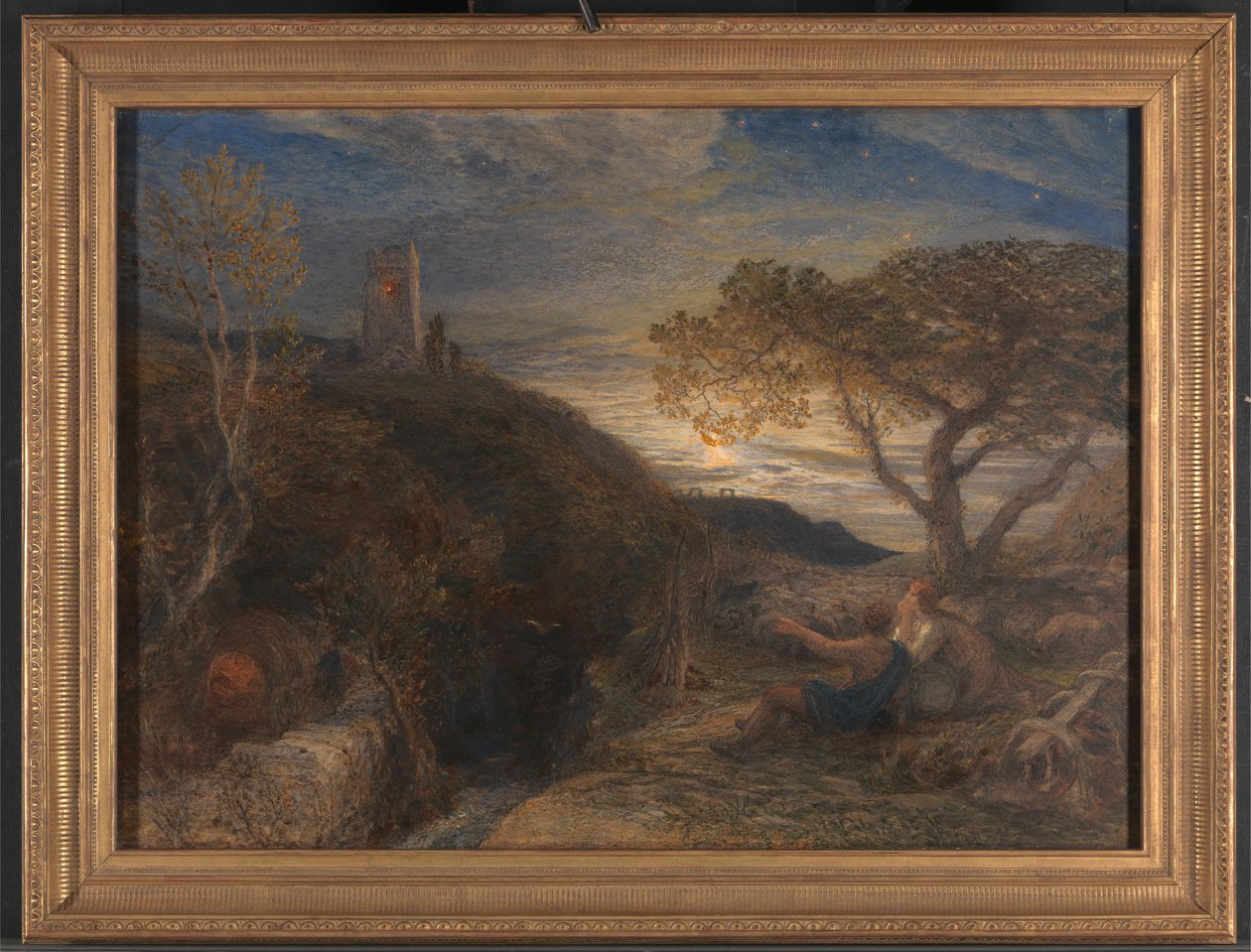 Det ensamma tornet av Samuel Palmer