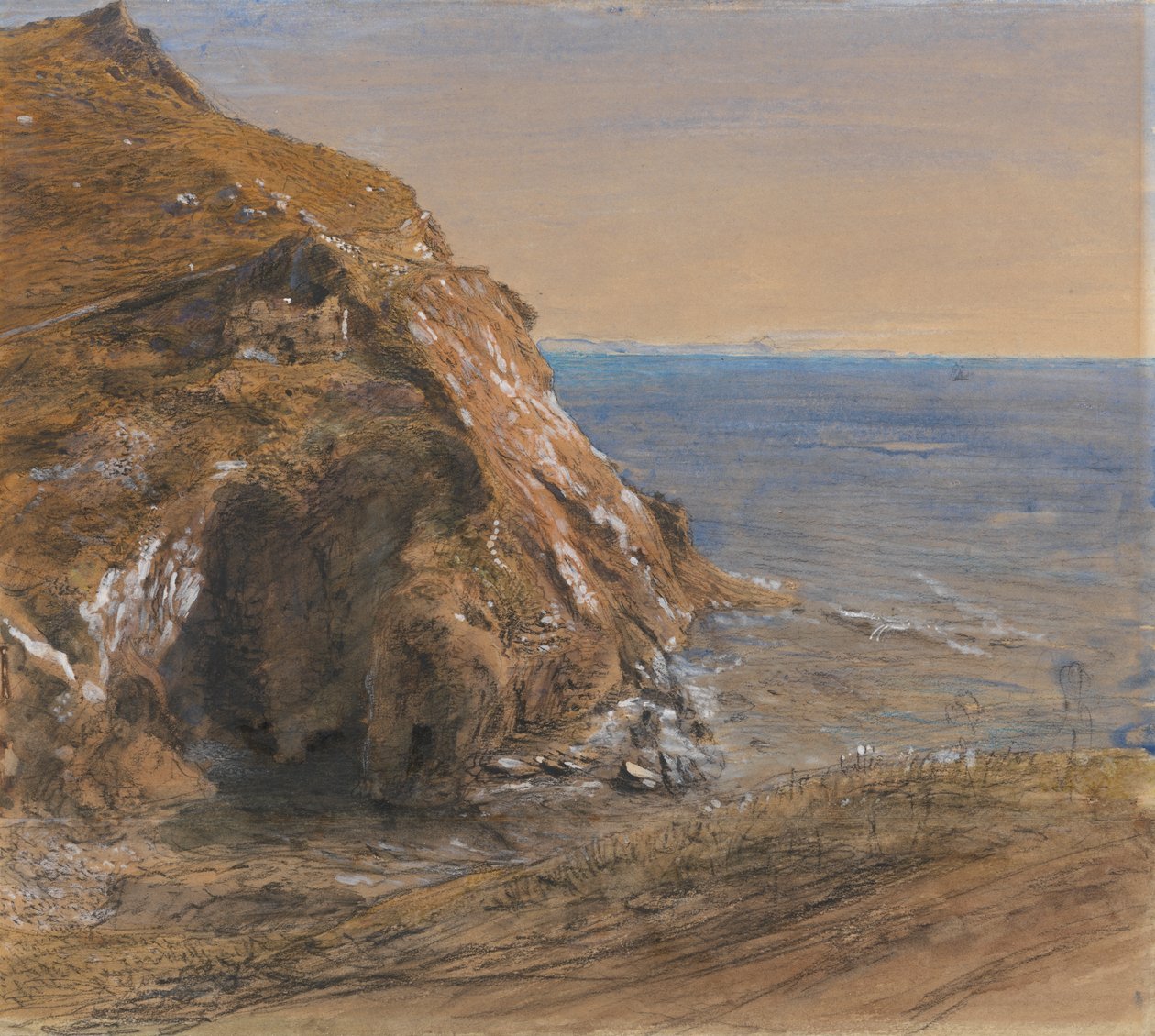 The Rock Slip nära Boscastle av Samuel Palmer