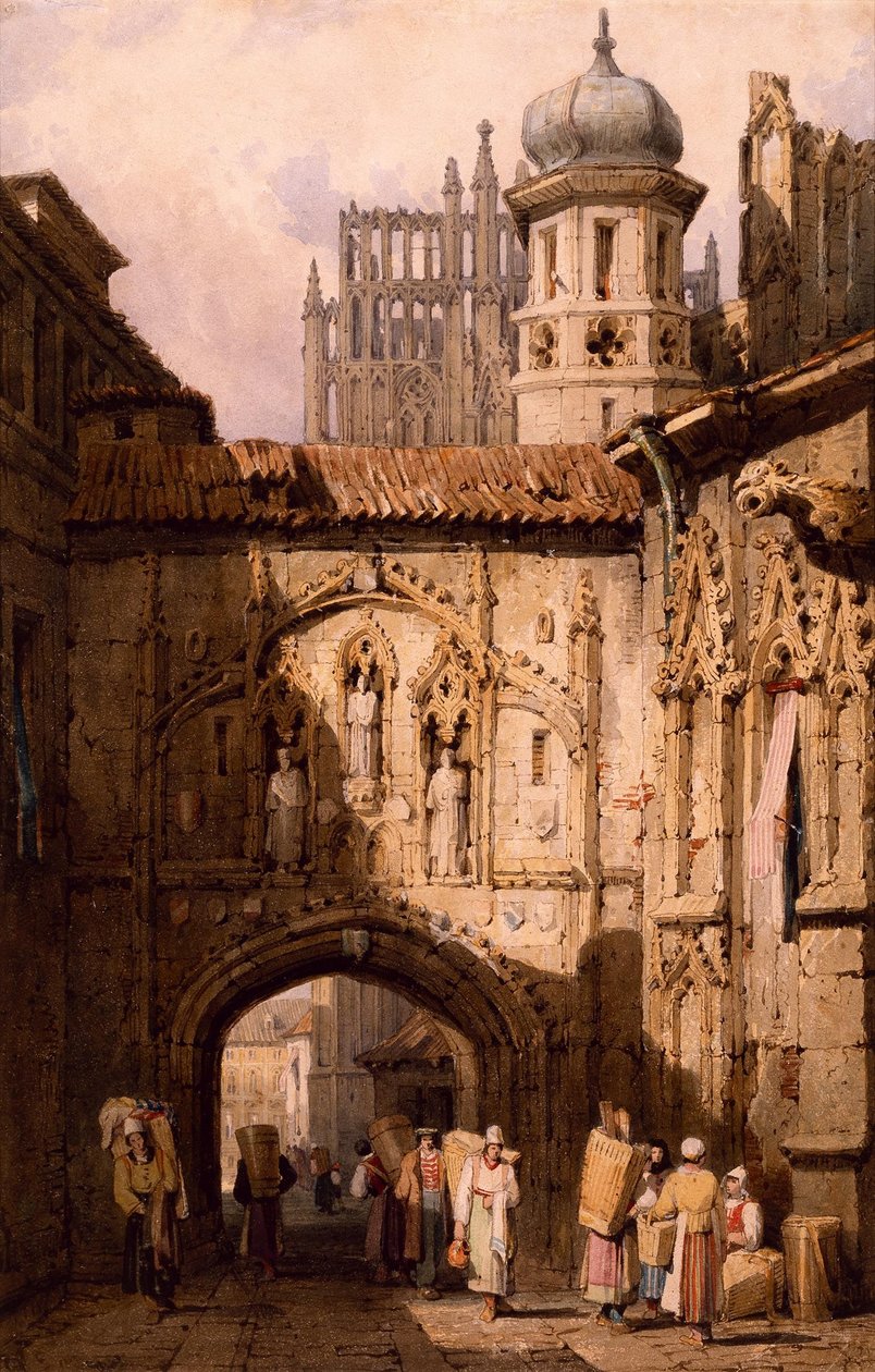 En vy i Nürnberg av Samuel Prout av Samuel Prout