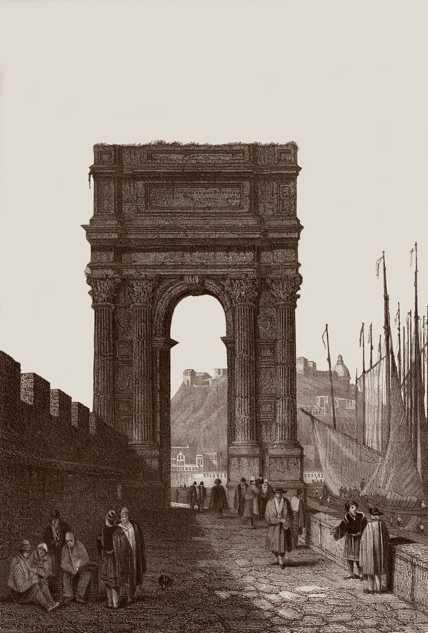 Trajanus båge av Samuel Prout