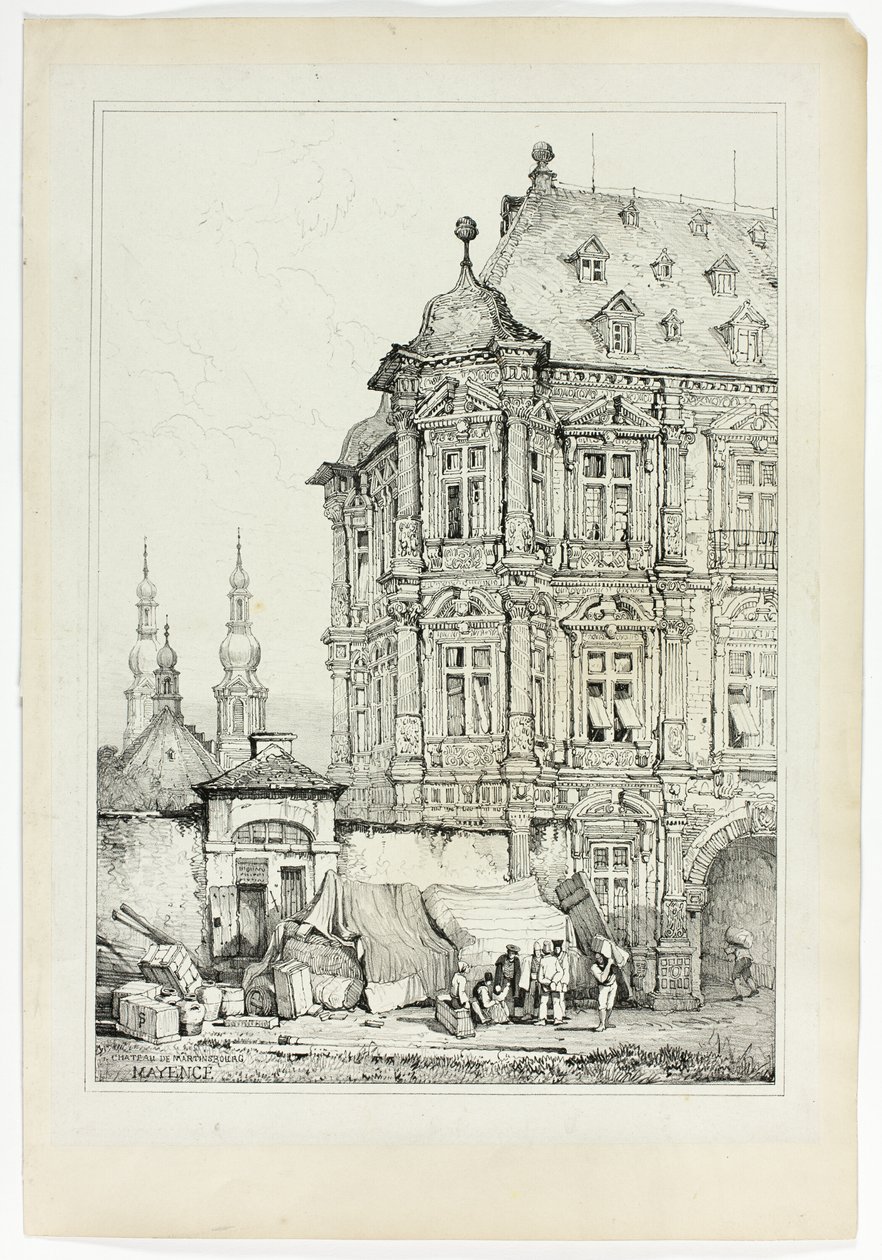 Martinsburg slott, Mainz av Samuel Prout