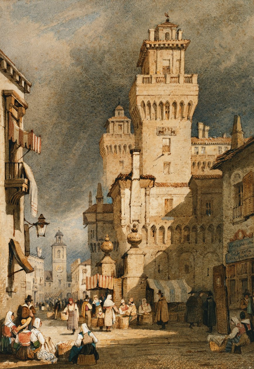 Ferrara, Italien, av Samuel Prout