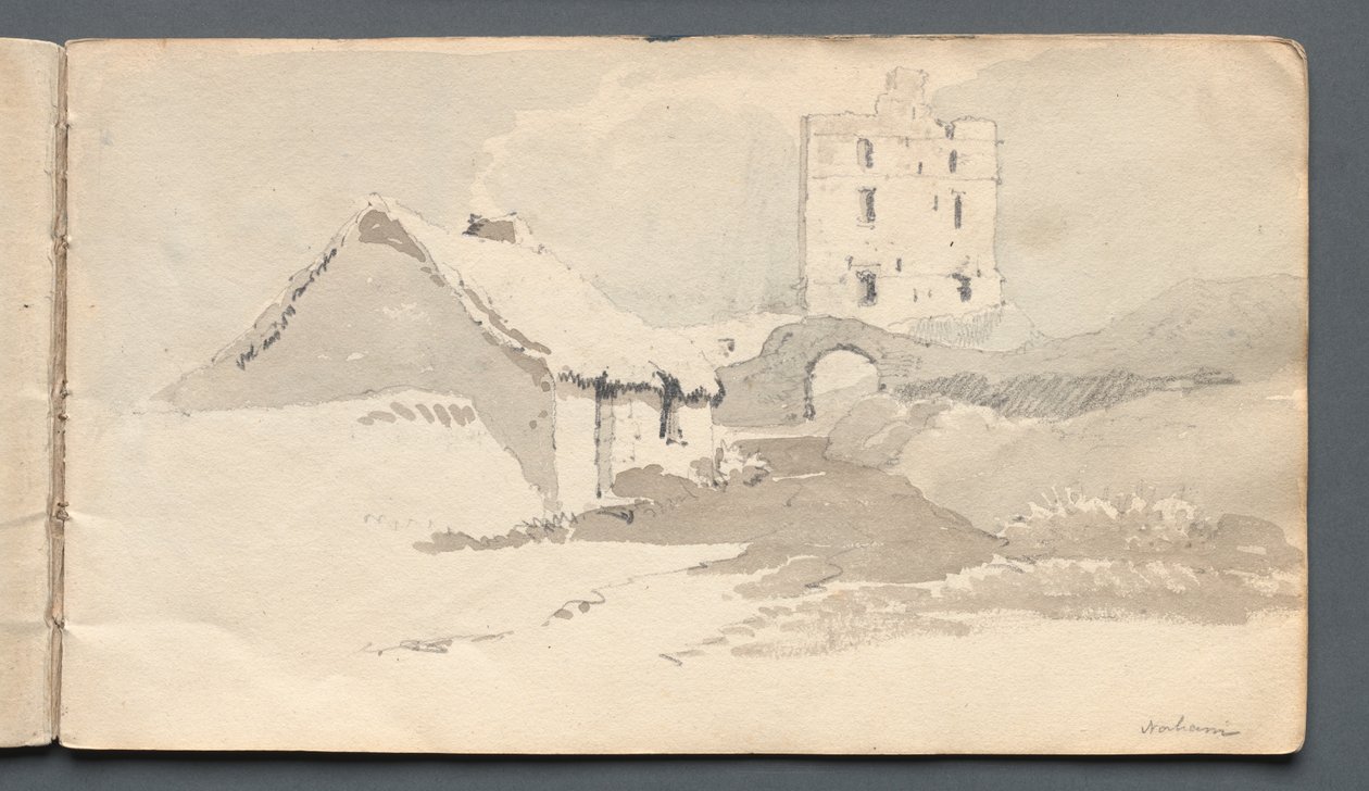 Skissbok: Norham av Samuel Prout
