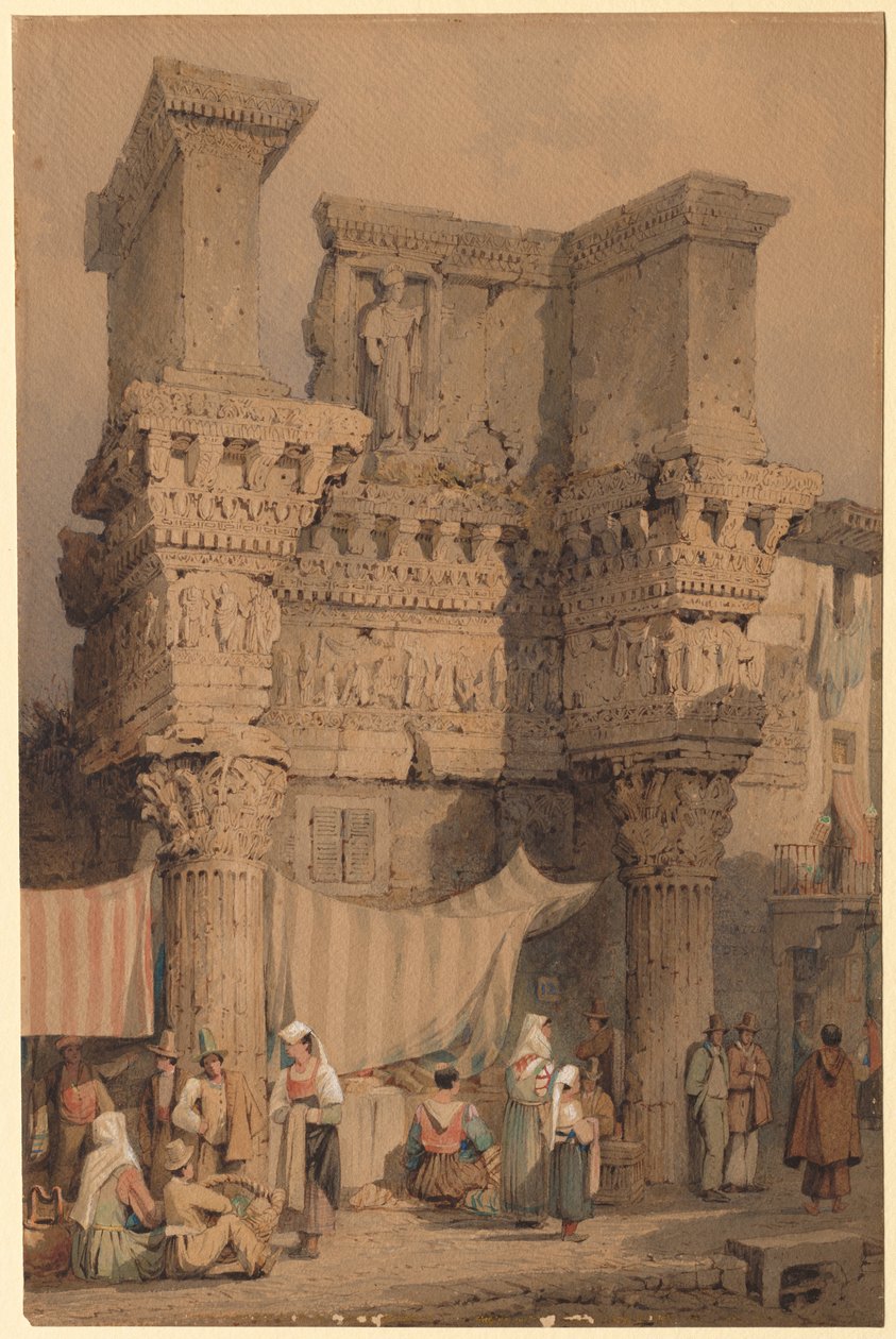 Forum av Nerva, Rom av Samuel Prout