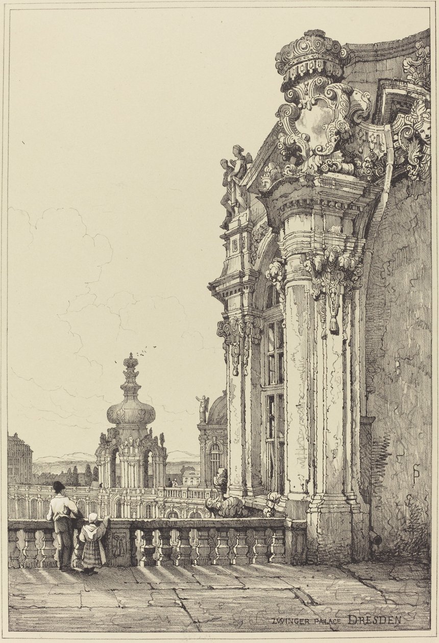 Zwingerpalatset, Dresden av Samuel Prout
