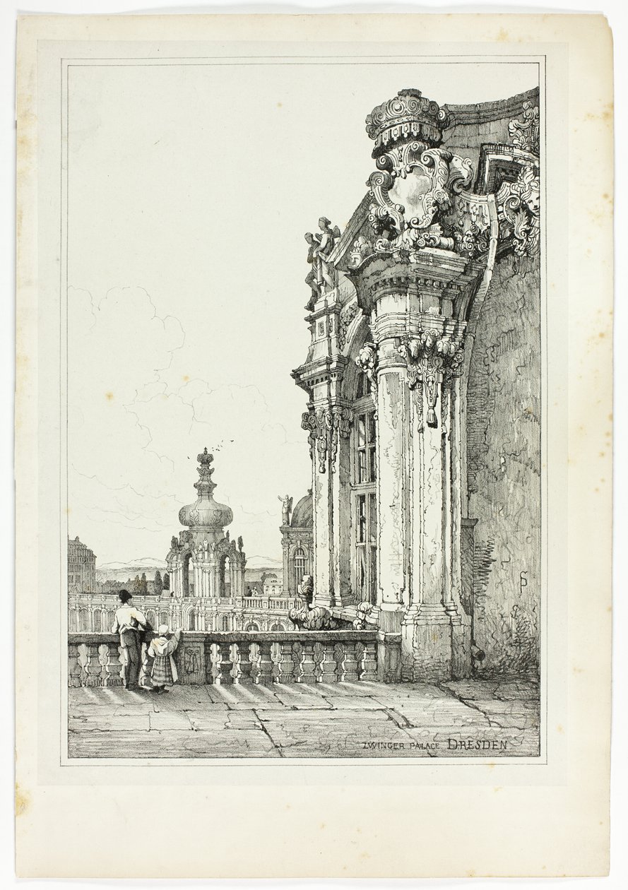 Zwingerpalatset, Dresden av Samuel Prout