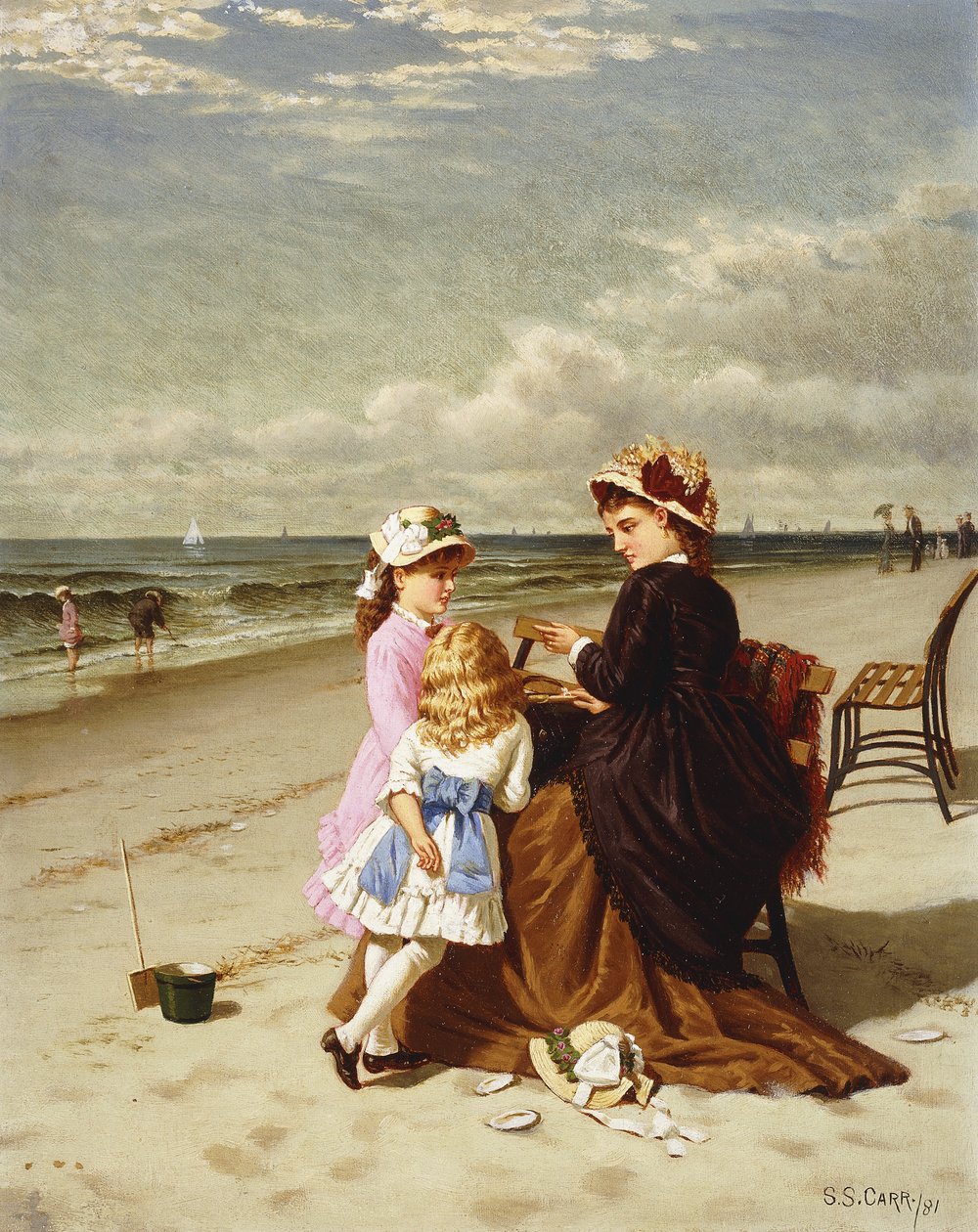 Vid havet, 1881 av Samuel S. Carr