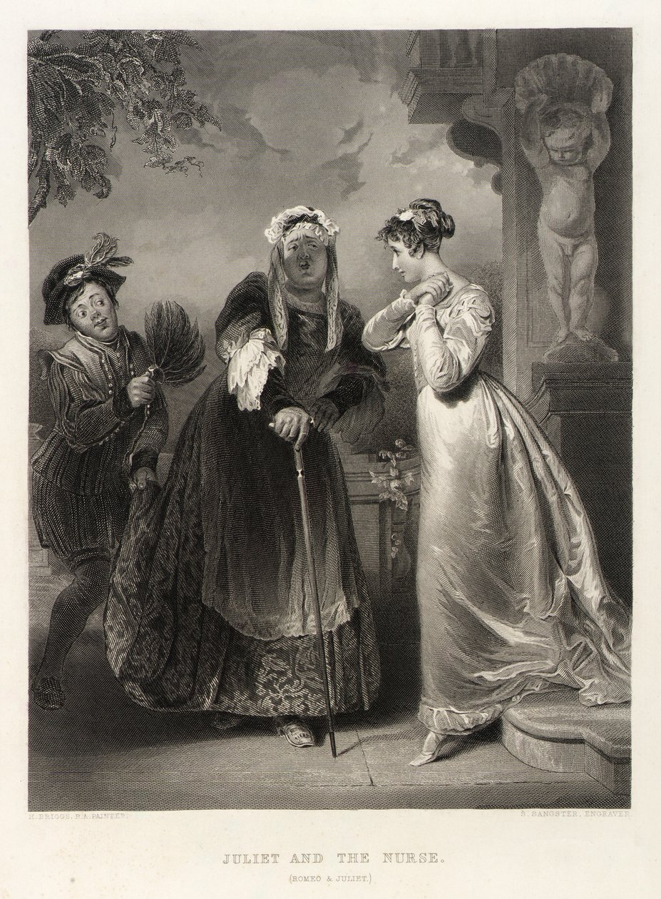 Julia och sjuksköterskan (Romeo och Julia) av Samuel Sangster