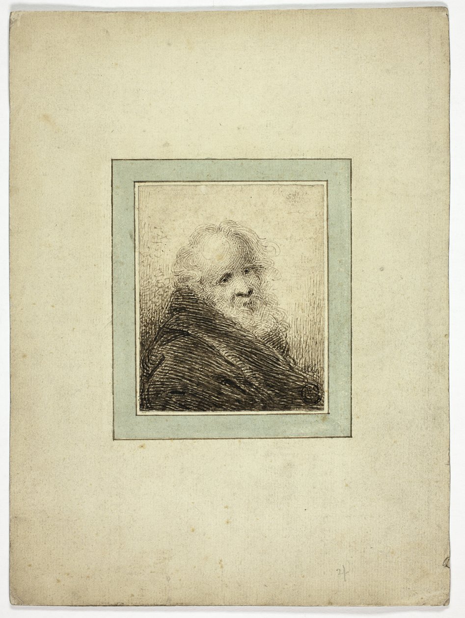 Byst av gammal man av Samuel Shelley