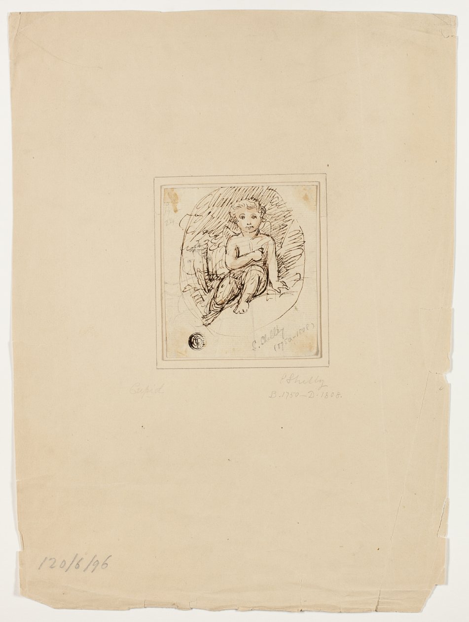 Sittande Amor av Samuel Shelley