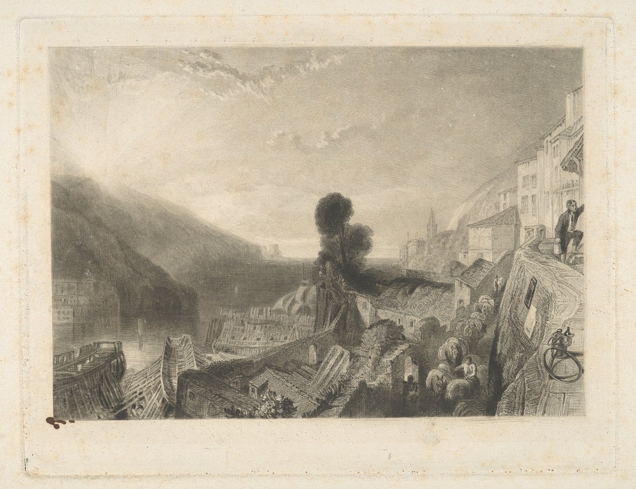 Dartmouth, vid floden Dart av Samuel William Reynolds