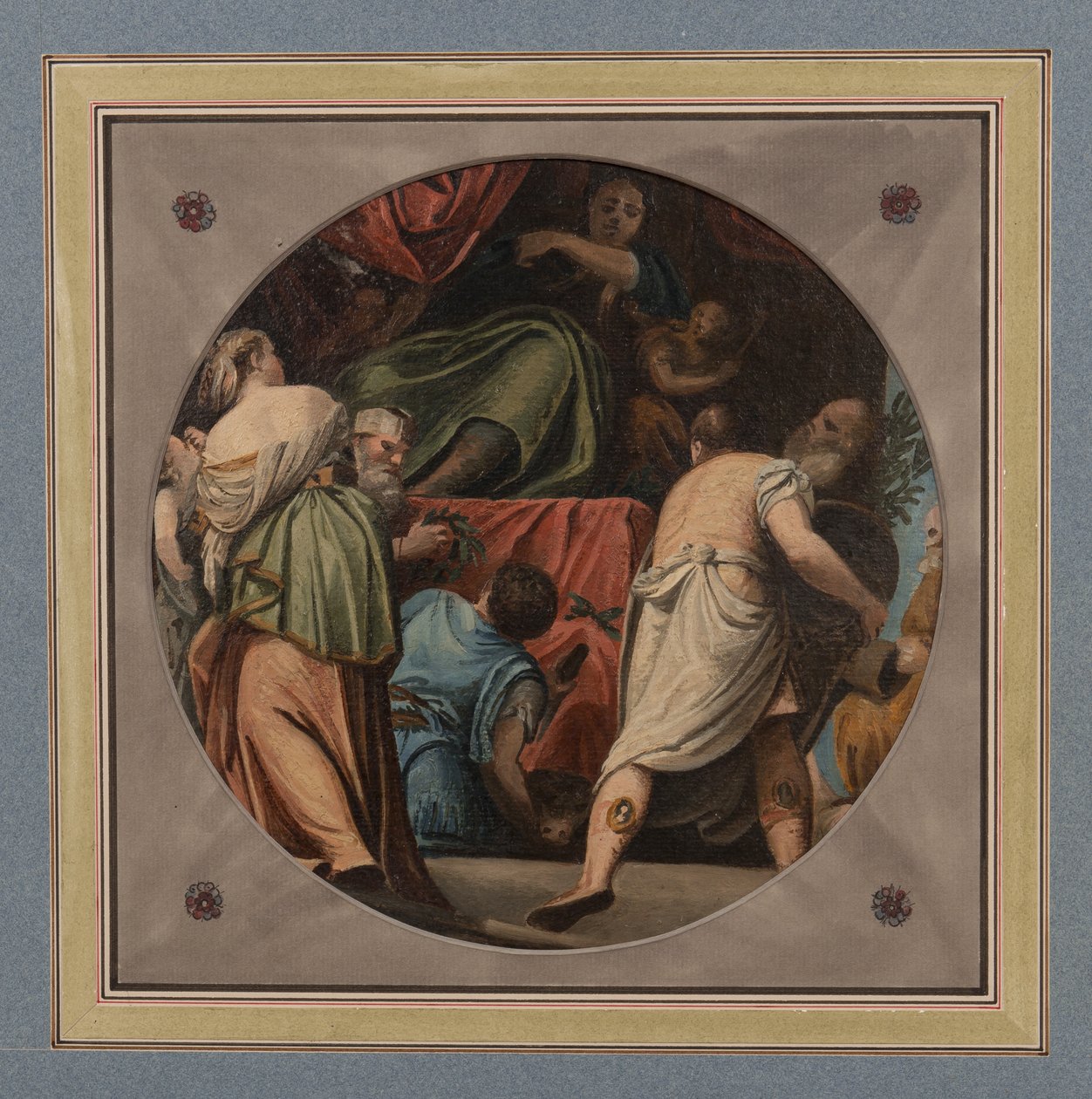 Takrondell (olja på papper) av Samuel Woodforde
