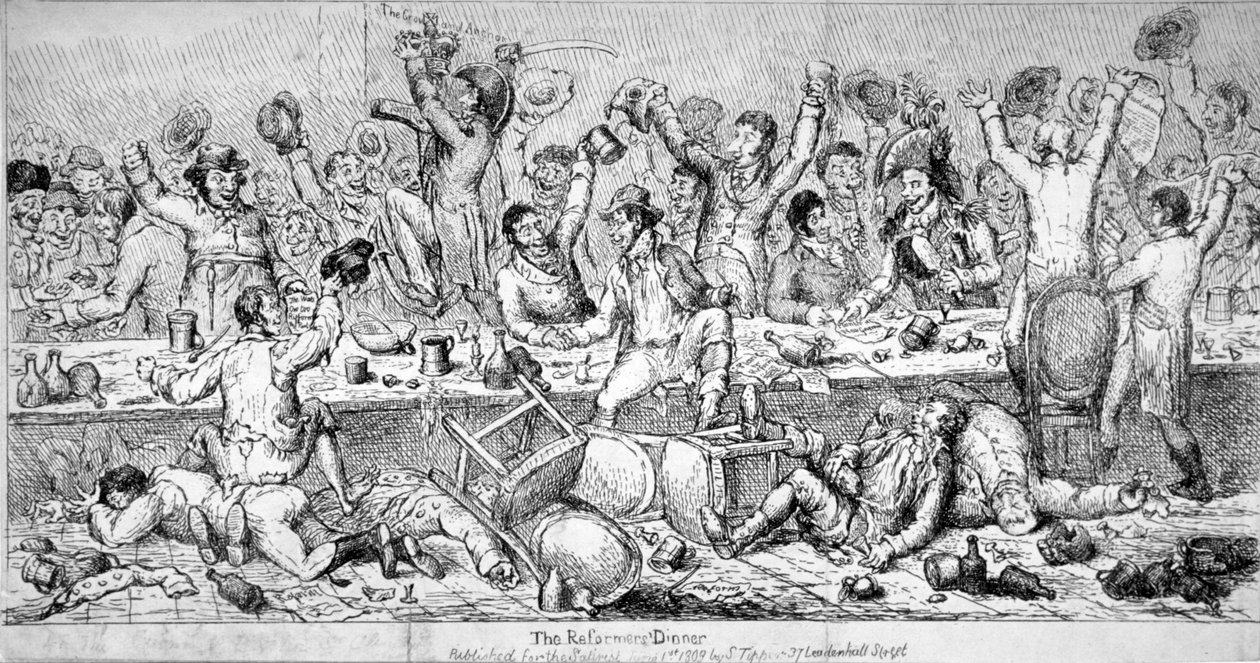"Reformatorernas middag", 1809 av Samuel de Wilde