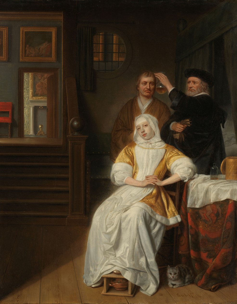 "The Anemic Lady" av Samuel van Hoogstraten