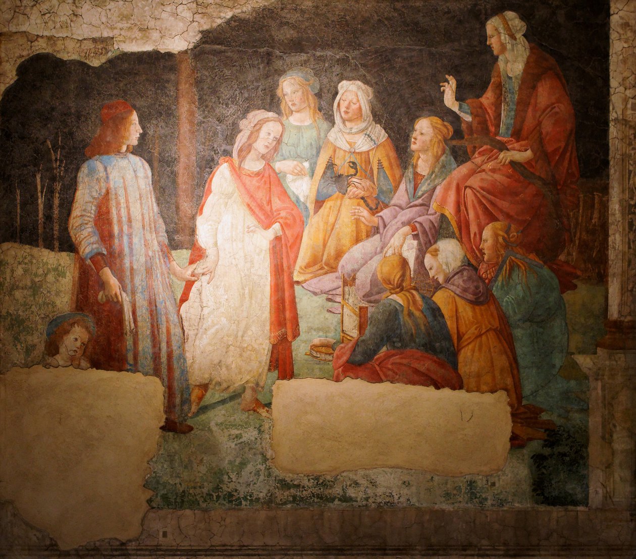 Den unge mannen och konsten av Sandro Botticelli