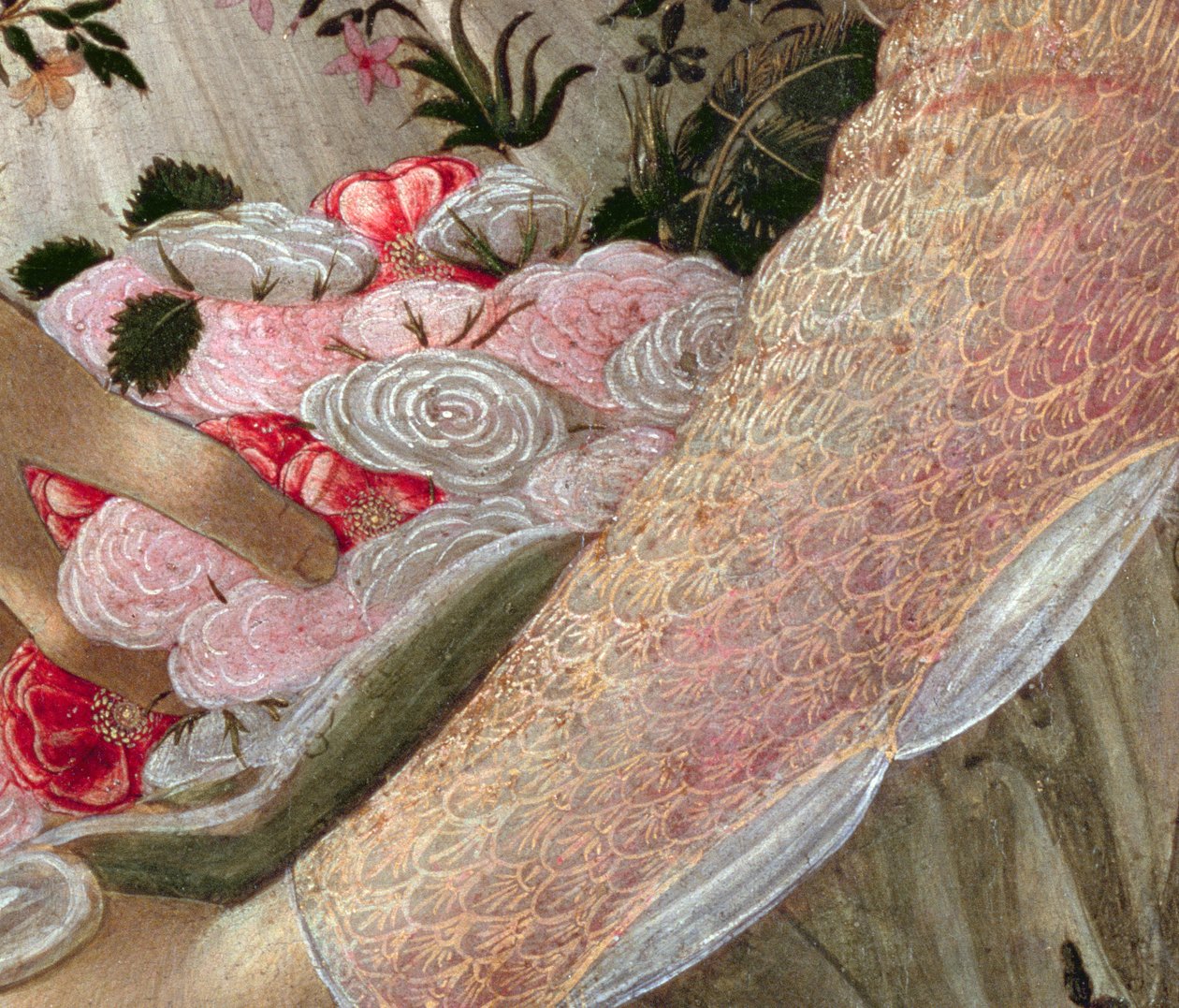 Primavera, ca 1478, tempera på panel detalj av 558 av Sandro Botticelli