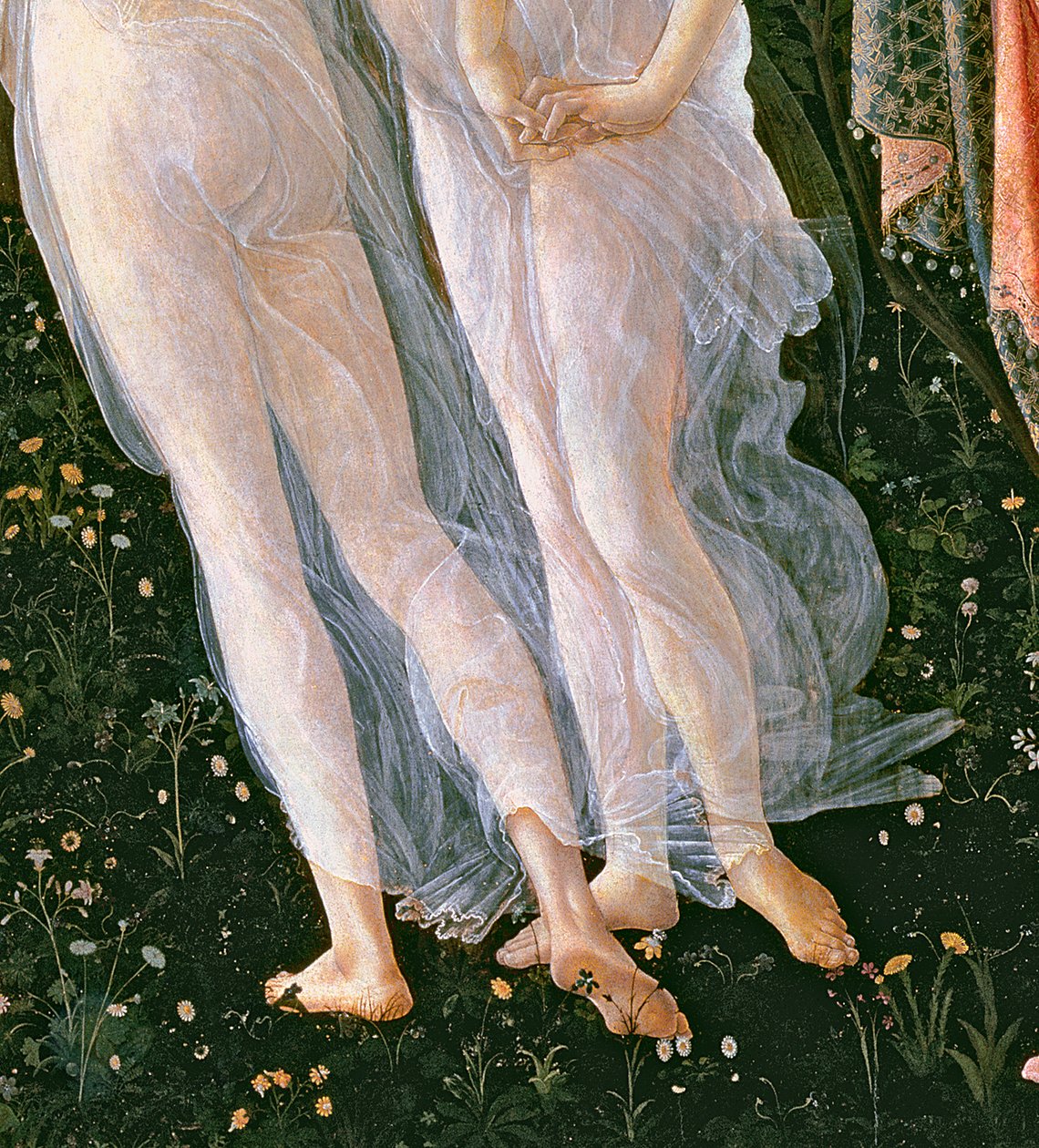 Primavera, ca 1478, tempera på panel detalj av 558 av Sandro Botticelli