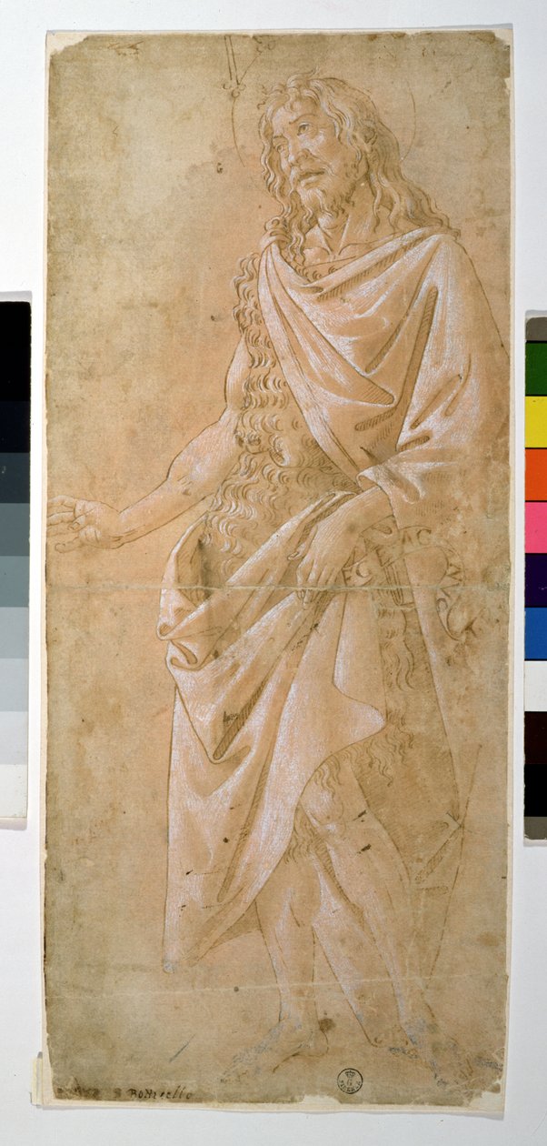 Studie av Johannes Döparen (teckning) av Sandro Botticelli