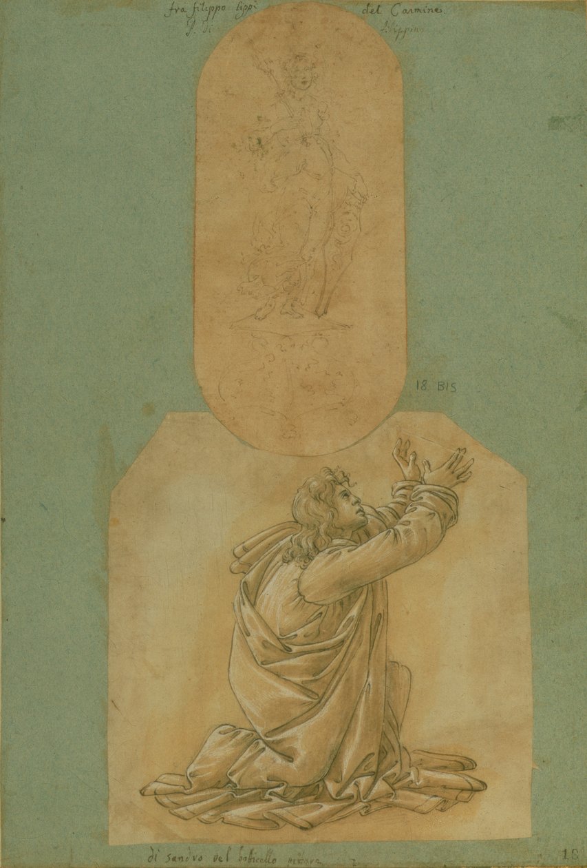 Studie av St. Thomas (teckning) av Sandro Botticelli