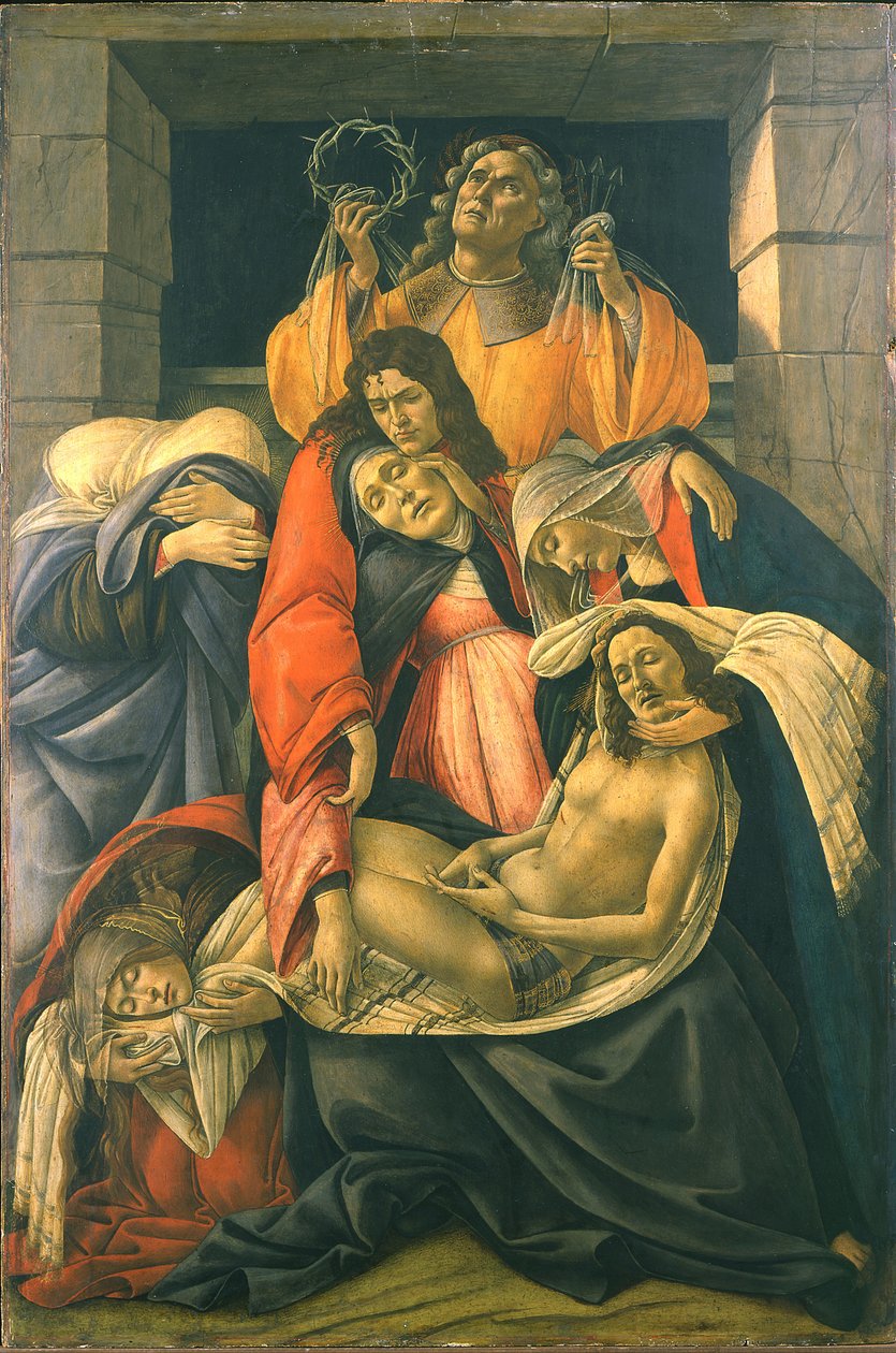 Klagesången över den döda Kristus av Sandro Botticelli