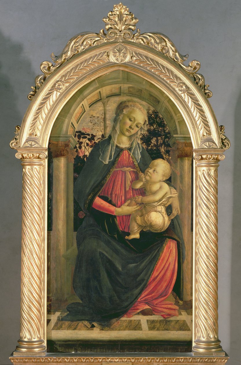 The Madonna of the Roses, ca 1470 (tempera på panel) av Sandro Botticelli