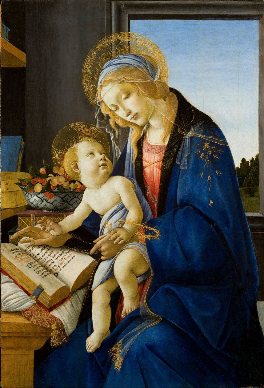 Jungfrun och barnet av Sandro Botticelli