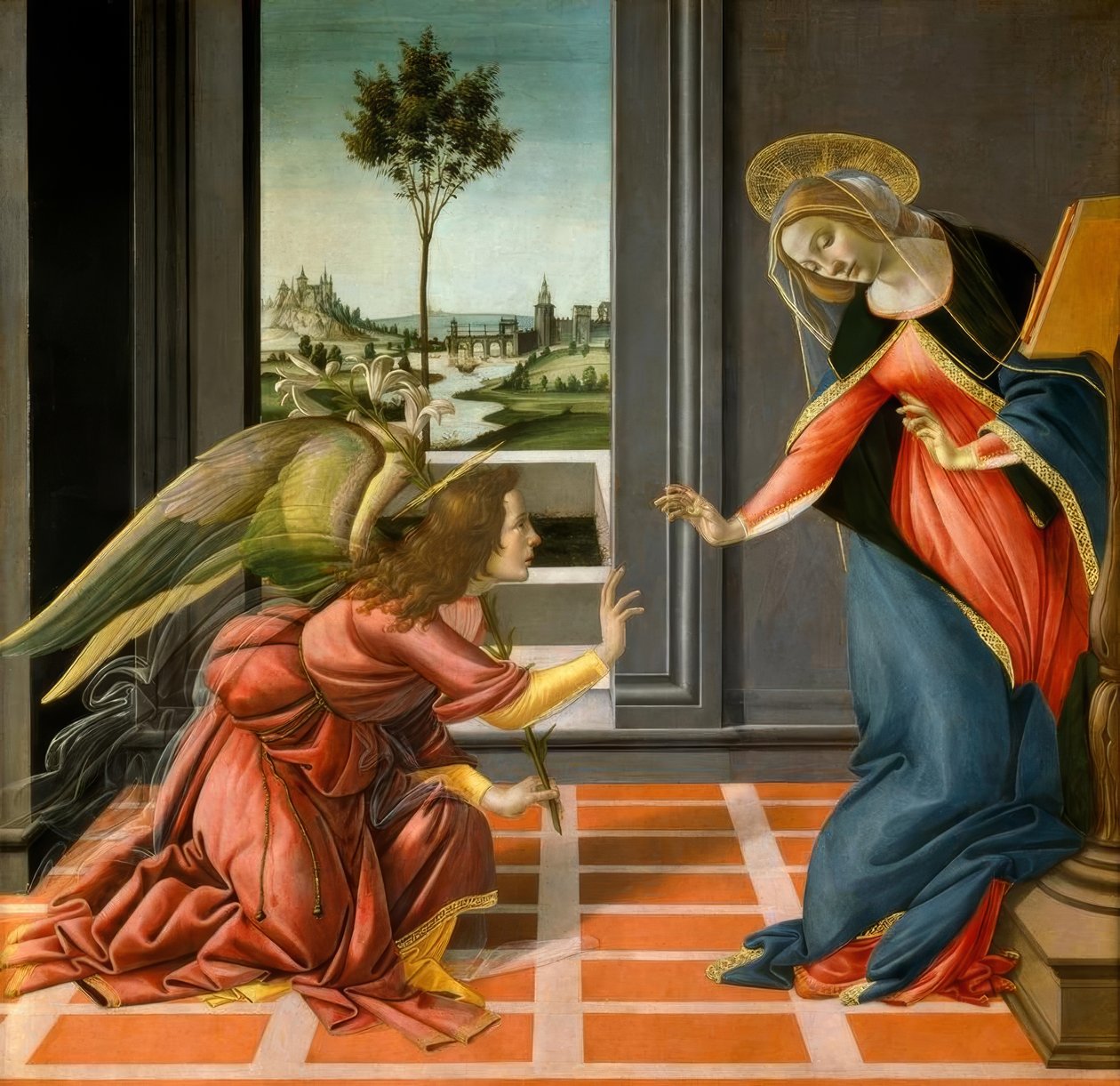 Bebådelse till Maria av Sandro Botticelli