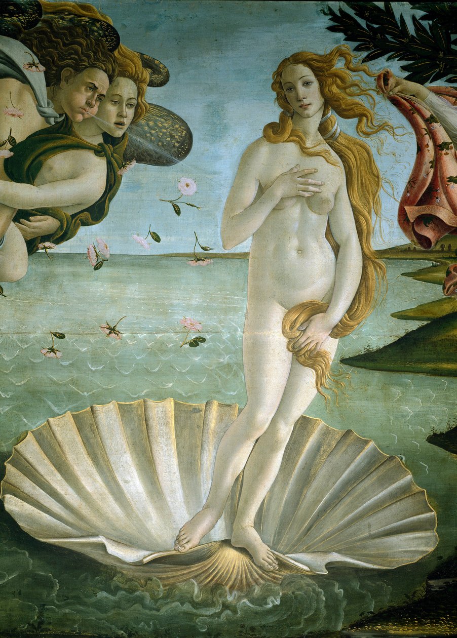 Venus födelse (detalj) av Sandro Botticelli