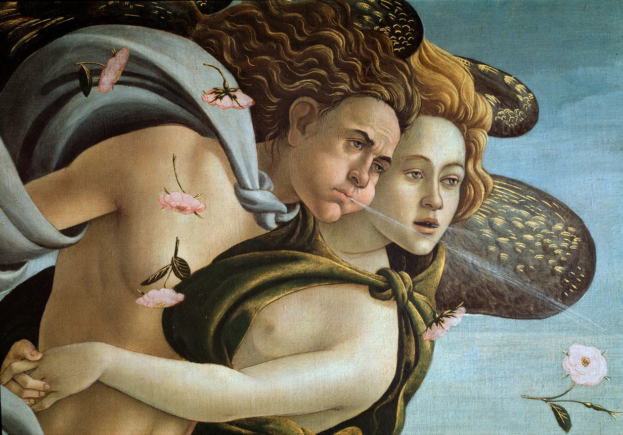 Venus födelse (detalj) av Sandro Botticelli