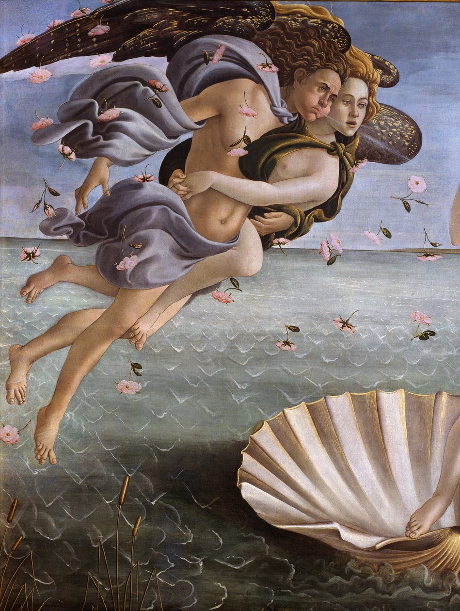 Venus födelse (detalj) av Sandro Botticelli
