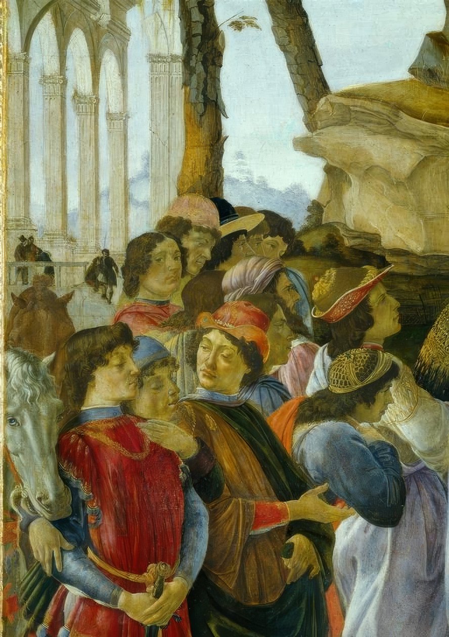 Tillbedjan av Magi av Sandro Botticelli