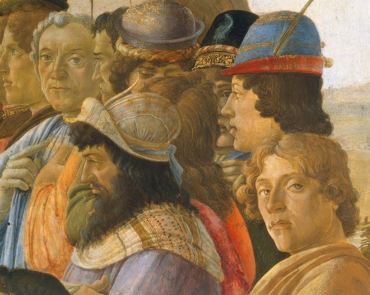 Tillbedjan av Magi av Sandro Botticelli