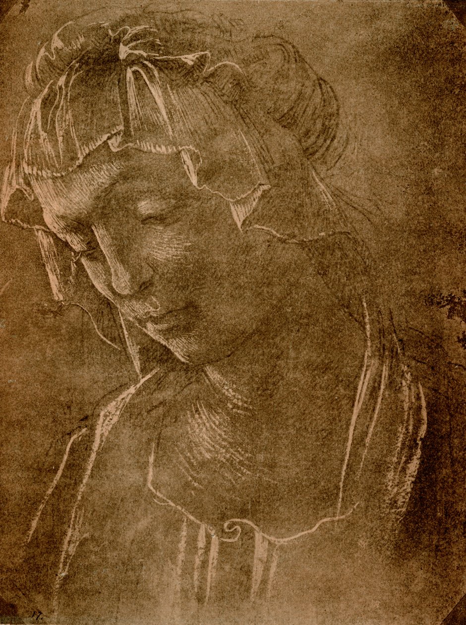 Kvinnligt huvud av Sandro Botticelli