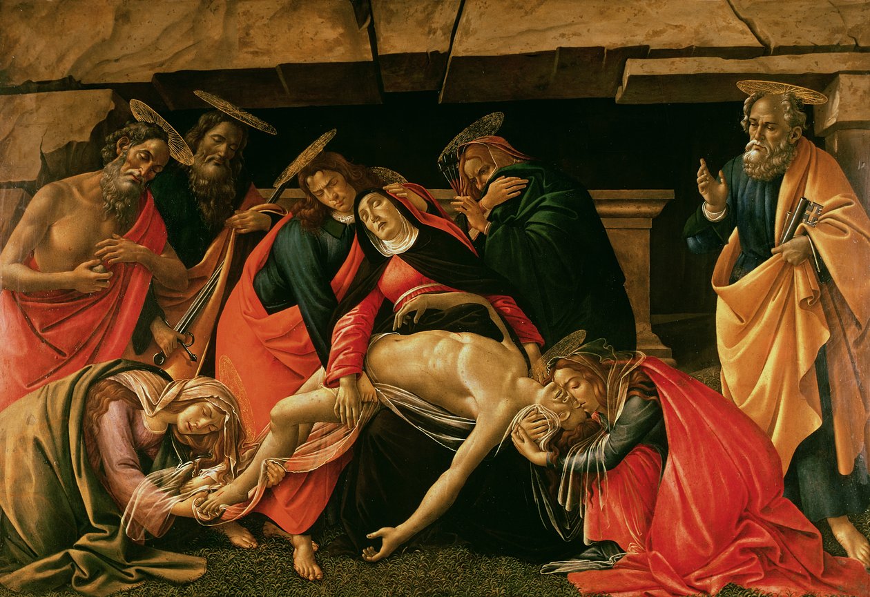 Klagoång över den döde Kristus av Sandro Botticelli