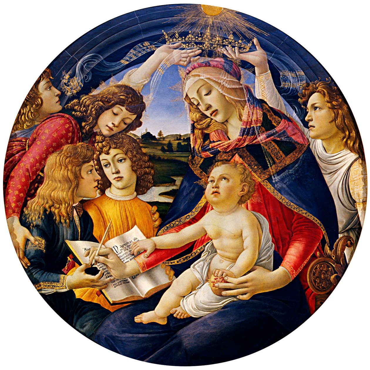 Madonna från Magnificat, 1483 av Sandro Botticelli