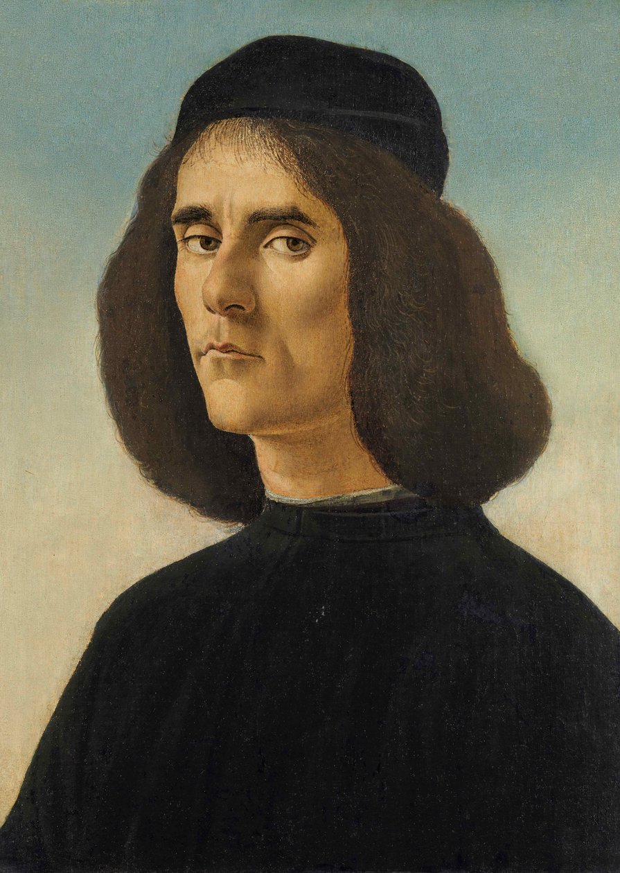 Porträtt av Michael Tarchaniota Marullus av Sandro Botticelli
