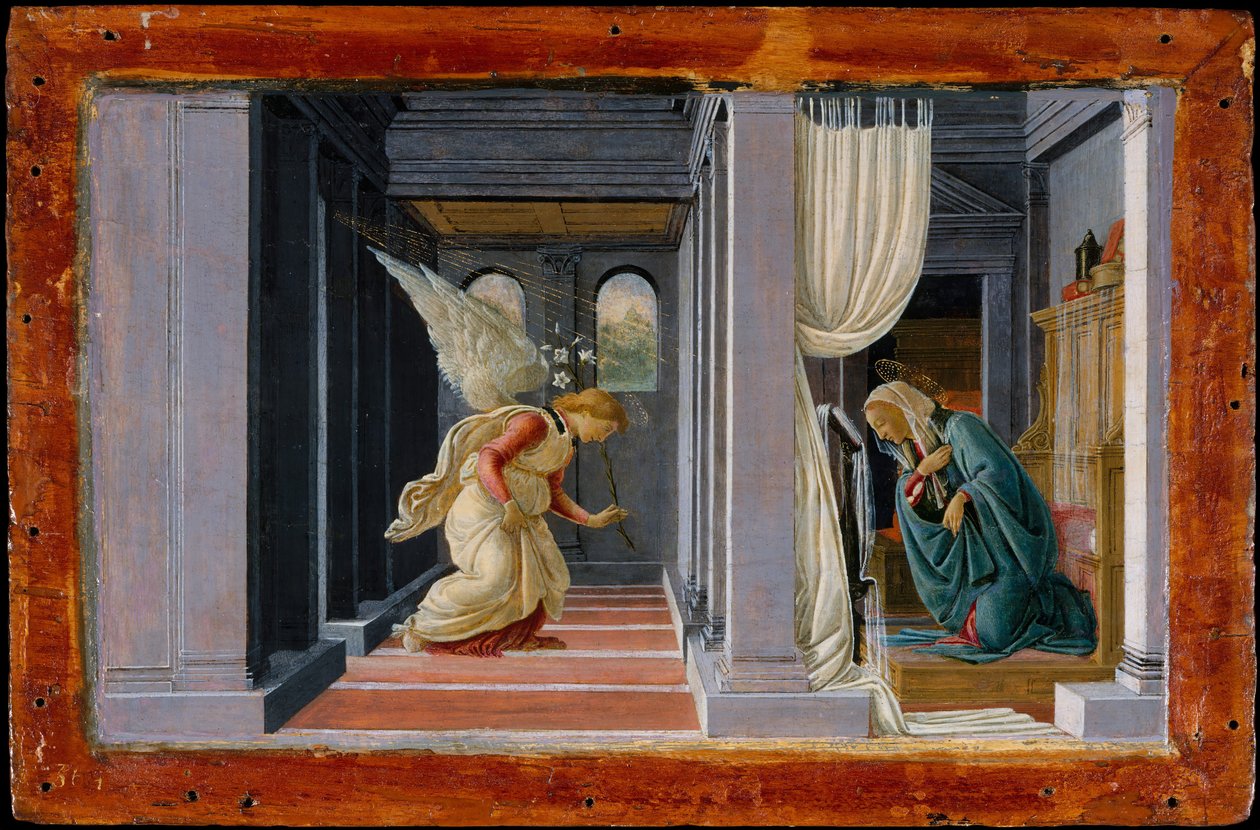 Bebådelsen, ca. 1485-92. av Sandro Botticelli