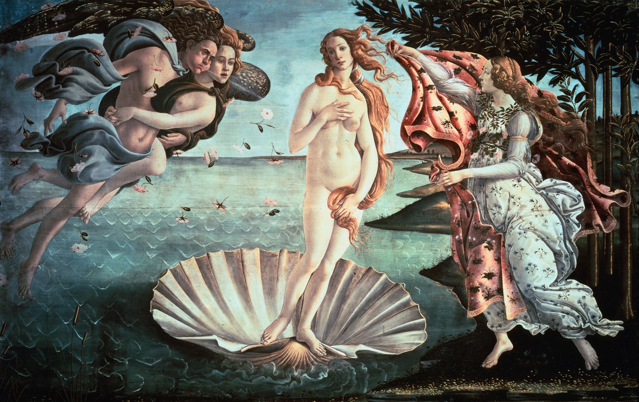 Venus födelse, c1482 av Sandro Botticelli