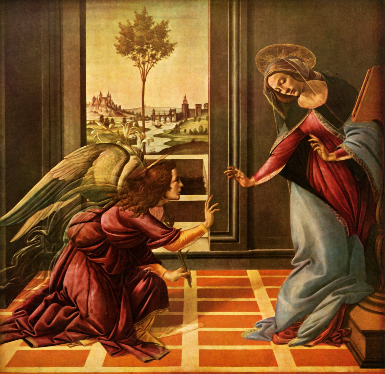 Cestellos tillkännagivande, 1489, 1937. av Sandro Botticelli