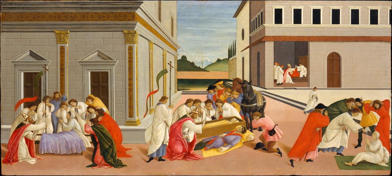 Tre mirakel av Saint Zenobius av Sandro Botticelli