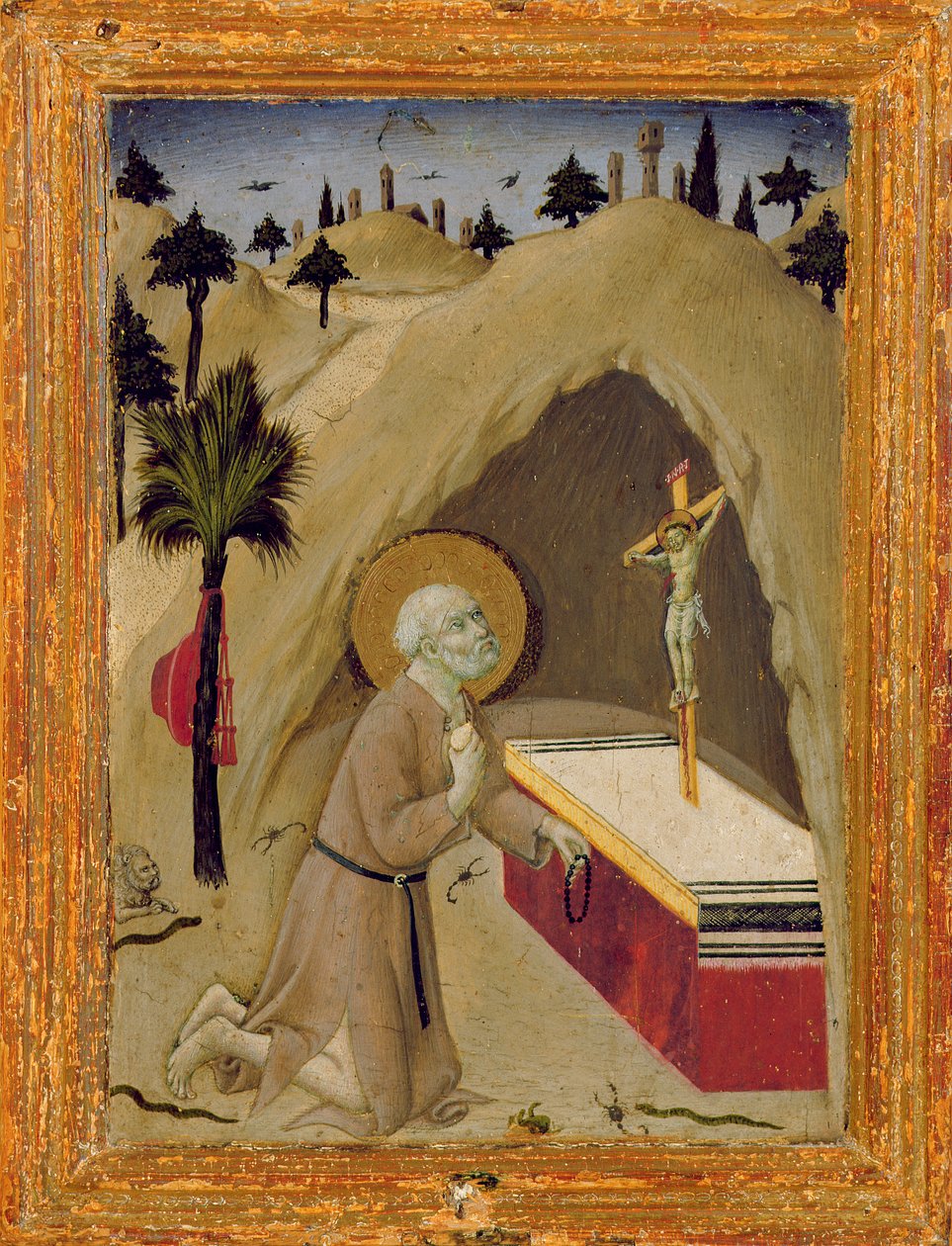 St. Hieronymus i öknen av Sano di Pietro