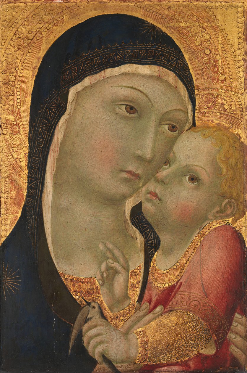 Madonna och barn, omkring 1450. av Sano di Pietro