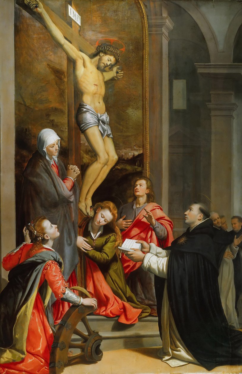 Vision av Saint Thomas Aquinas, 1593. av Santi di Tito