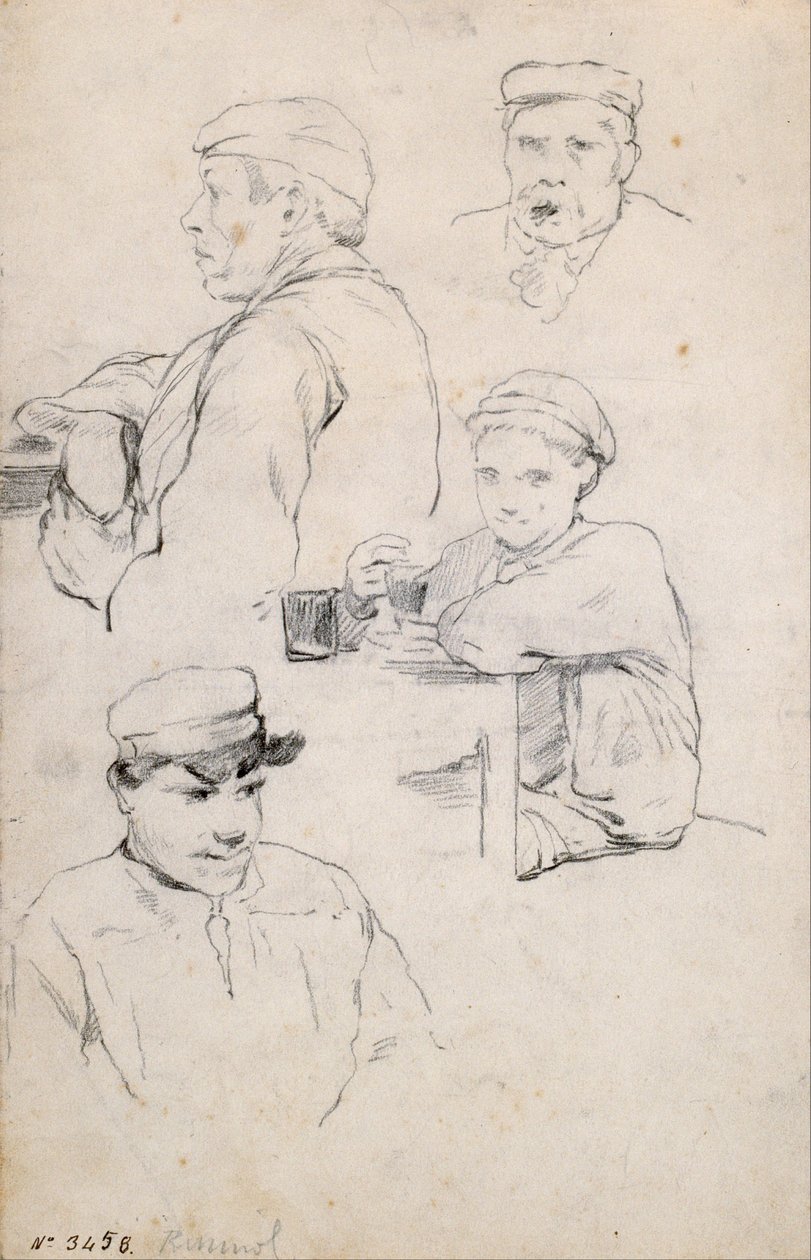 Figures Study av Santiago Rusiñol