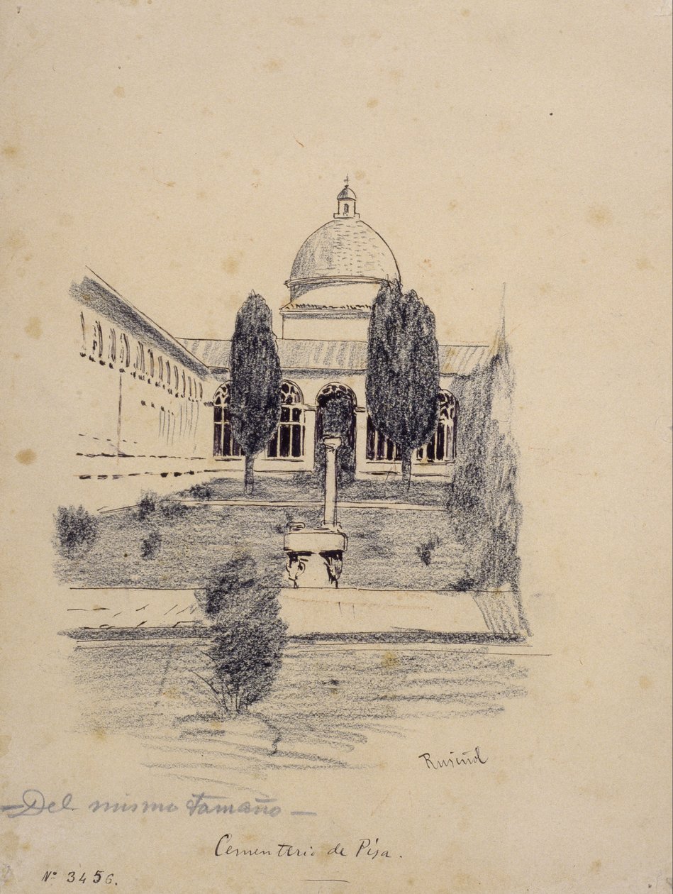 Pisa Cemetery av Santiago Rusiñol